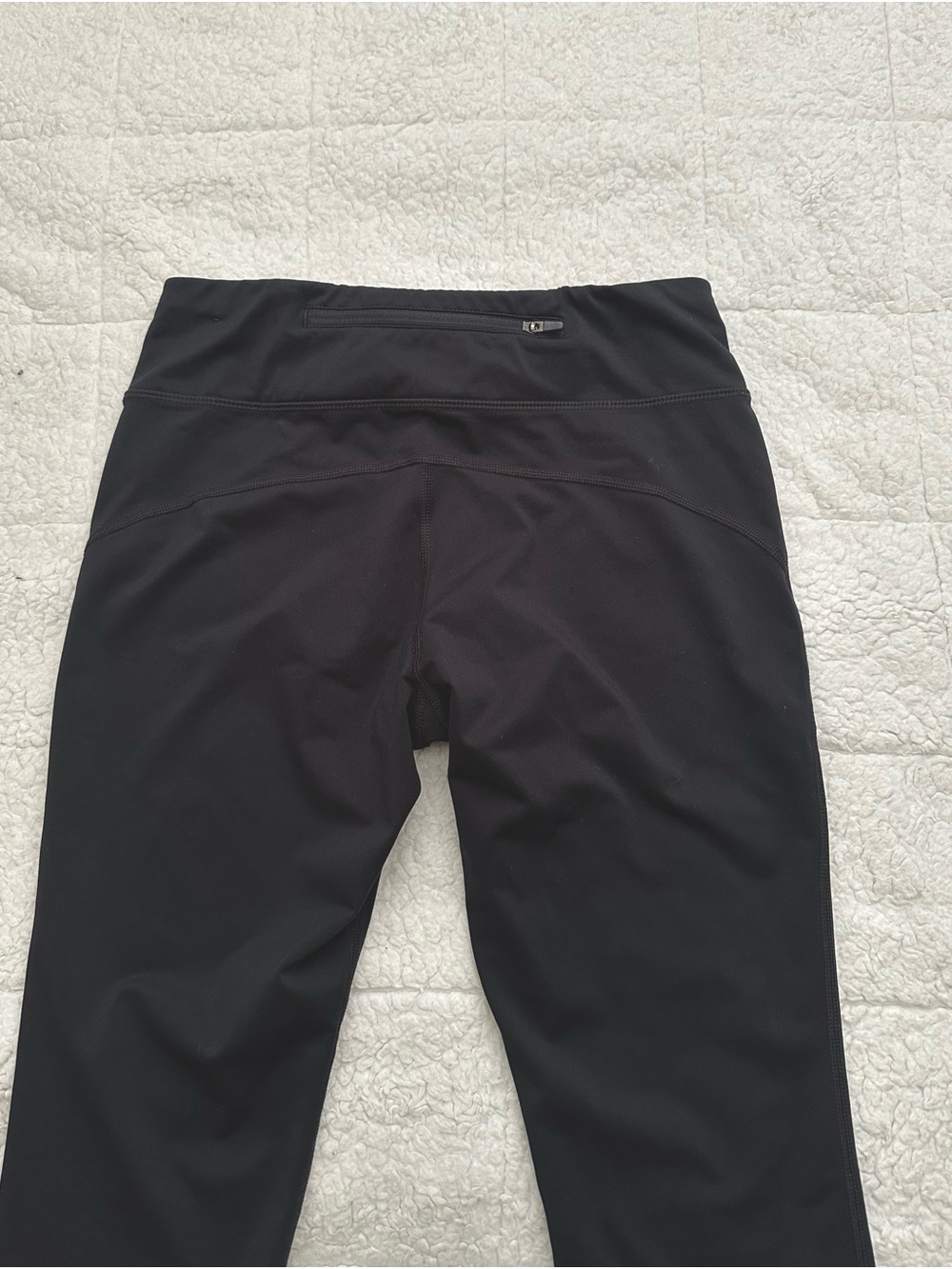 Nike Black Womens Performance Leggings with Silver Swoosh - Picture 4 of 5